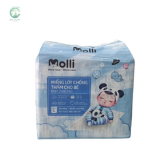 Miếng Lót Chống Thấm Cho Bé Molli - Bảo Vệ Nệm và Xe Đẩy, Vải Tencel Mềm Mại, An Toàn, Kích Thước 45x60 cm